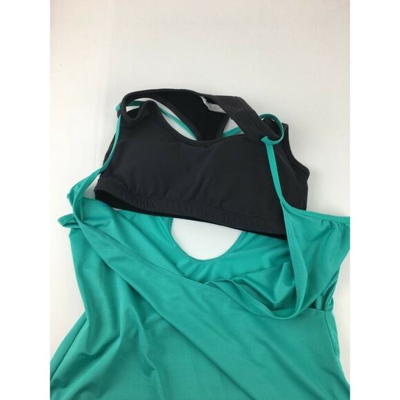 Lucy 2/1 Sport Bra Tank Top Racerback Pullover S - Picture 4 of 6